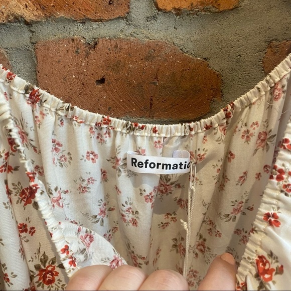 NWT Reformation Karly Floral Colette Midi Dress in Medium - Picture 13 of 15